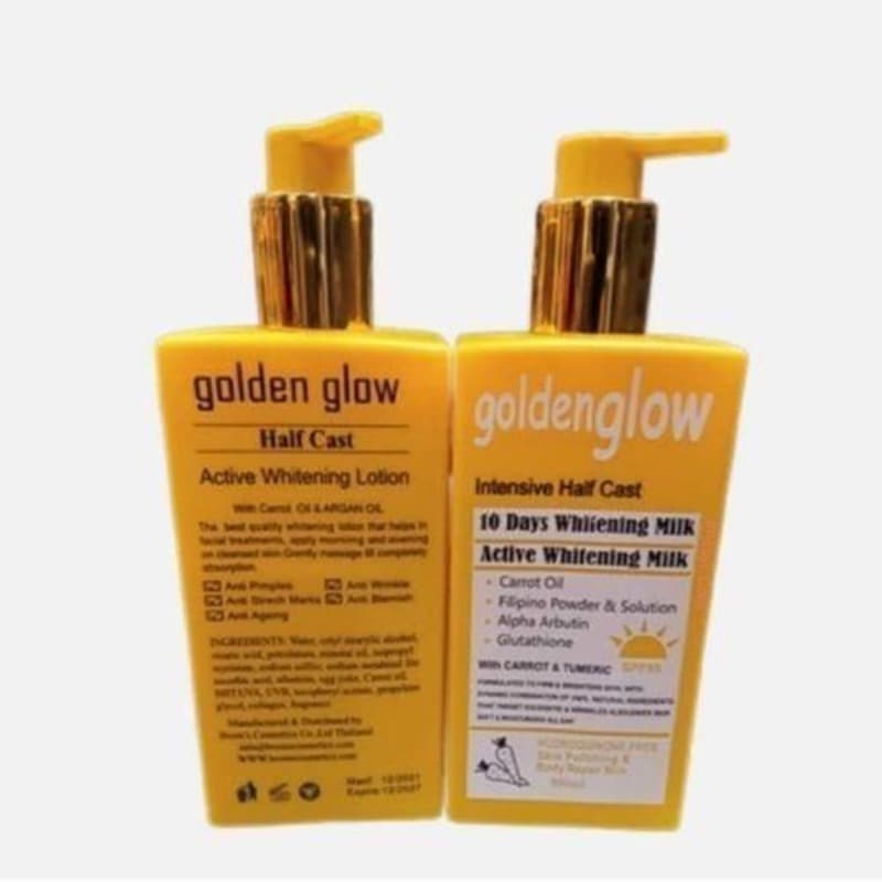 golden glow goldenglow Intensive Half Cast 10 Days whiteninng MIlk Active Whiteninng MIK -1piece